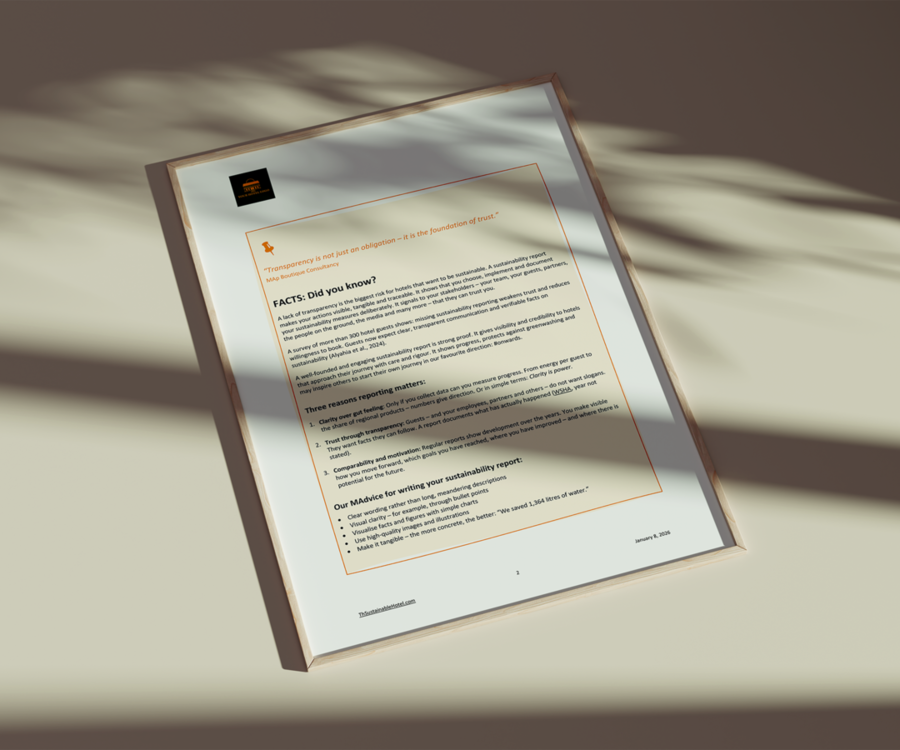 Sustainability Report for Hotels