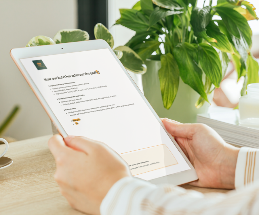 Sustainability Report for Hotels