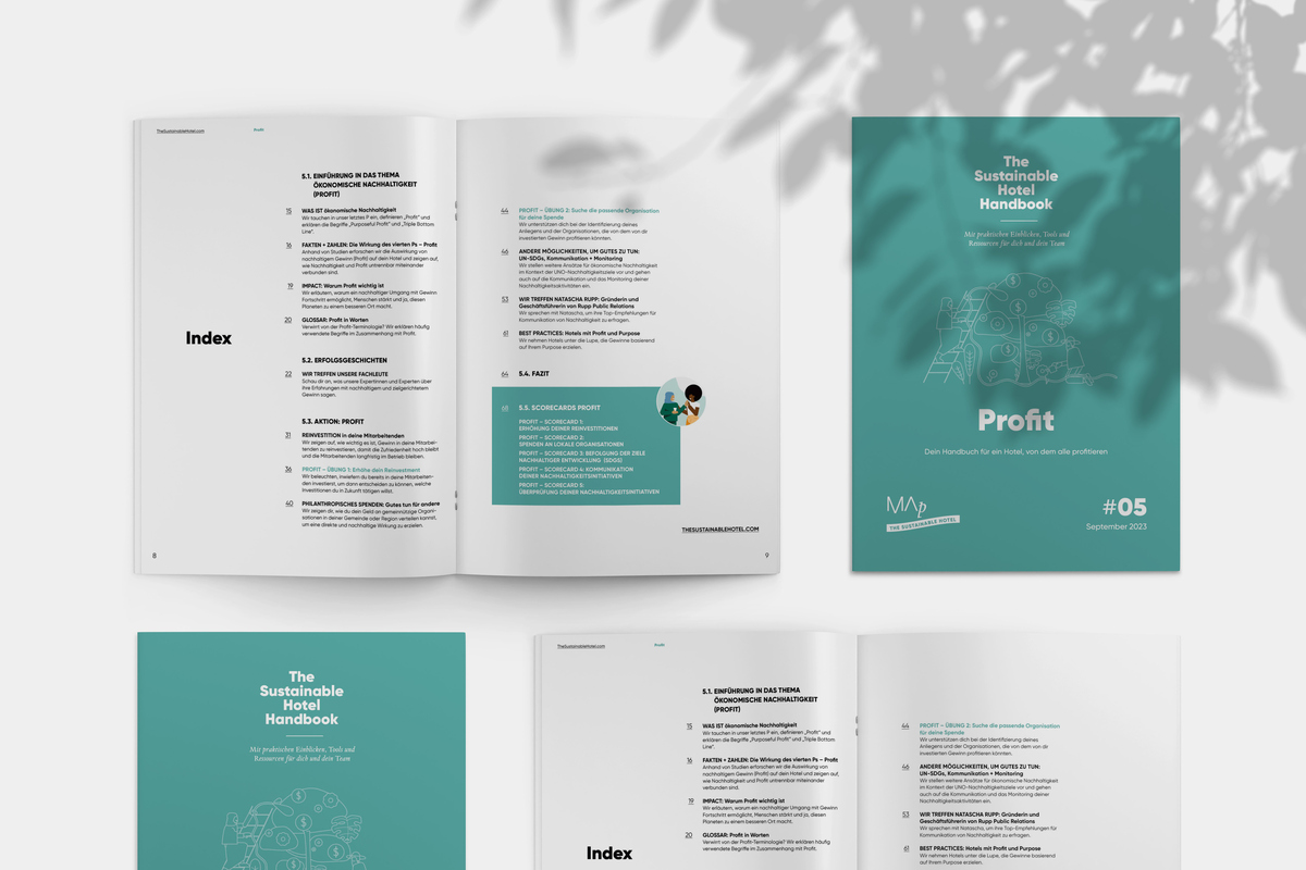 MAp Boutique Consultancy, Das nachhaltige Hotel, Profit - Ökonomische Nachhaltigkeit für Hotels